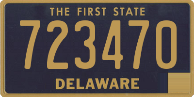DE license plate 723470