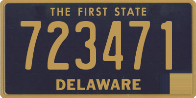 DE license plate 723471