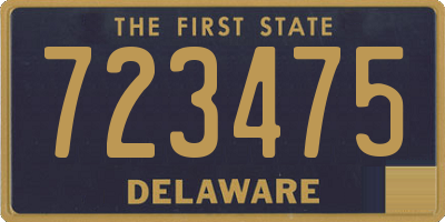DE license plate 723475