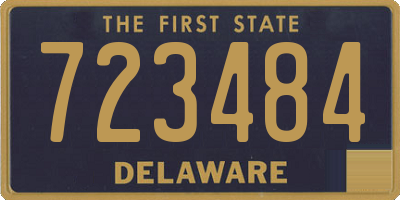 DE license plate 723484