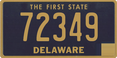 DE license plate 72349