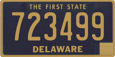 DE license plate 723499