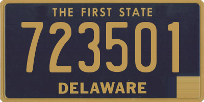 DE license plate 723501