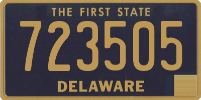 DE license plate 723505