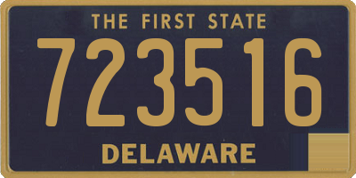 DE license plate 723516