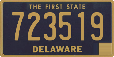 DE license plate 723519