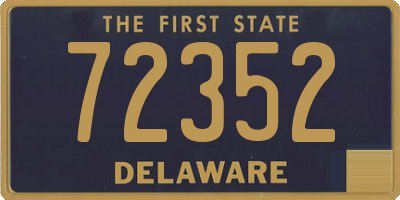 DE license plate 72352