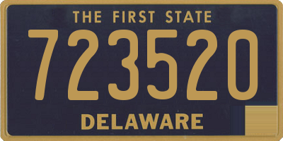 DE license plate 723520