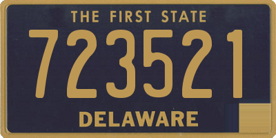DE license plate 723521