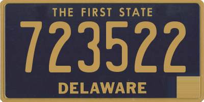 DE license plate 723522