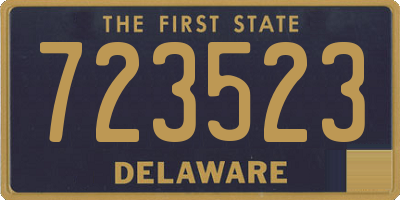 DE license plate 723523