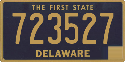DE license plate 723527