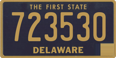 DE license plate 723530