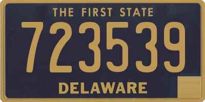 DE license plate 723539