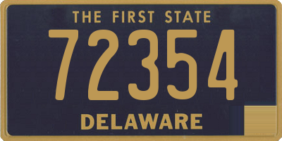 DE license plate 72354