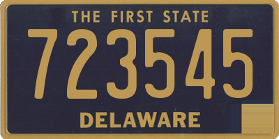 DE license plate 723545