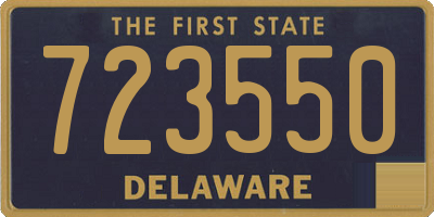 DE license plate 723550