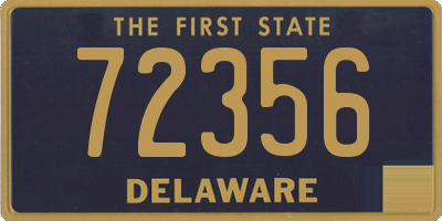 DE license plate 72356