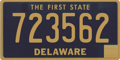 DE license plate 723562