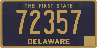 DE license plate 72357