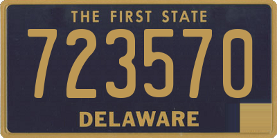 DE license plate 723570