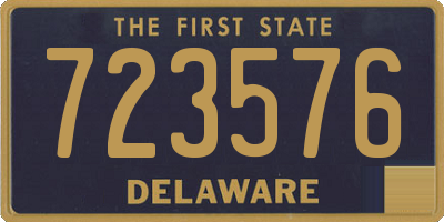 DE license plate 723576
