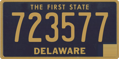DE license plate 723577