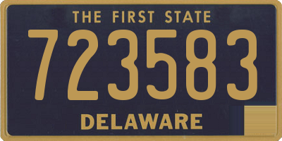 DE license plate 723583