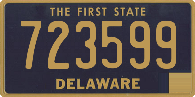 DE license plate 723599
