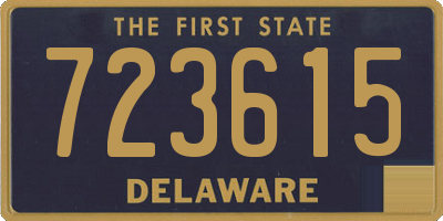 DE license plate 723615