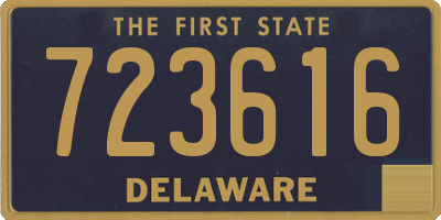 DE license plate 723616