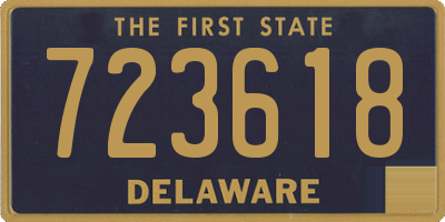 DE license plate 723618