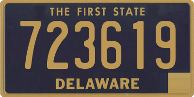 DE license plate 723619
