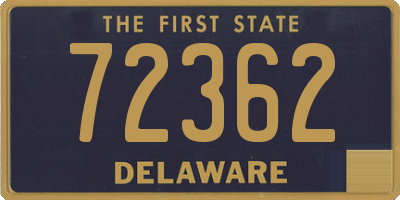 DE license plate 72362