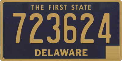 DE license plate 723624