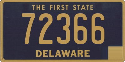 DE license plate 72366