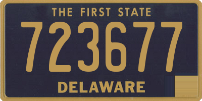 DE license plate 723677