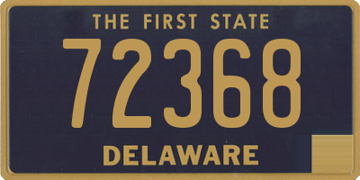 DE license plate 72368