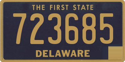 DE license plate 723685