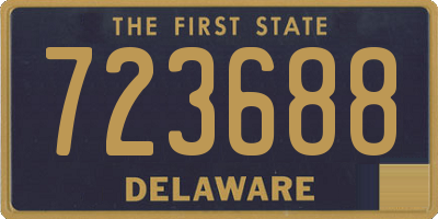 DE license plate 723688