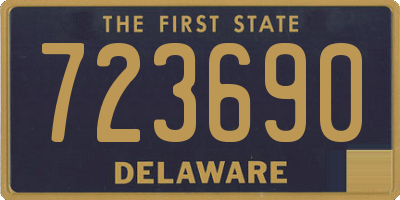 DE license plate 723690