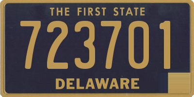 DE license plate 723701