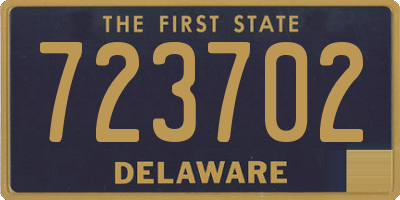 DE license plate 723702
