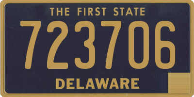 DE license plate 723706