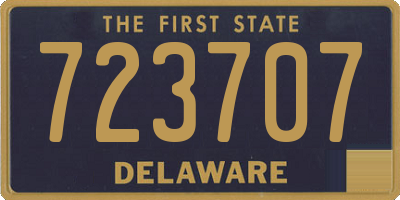 DE license plate 723707