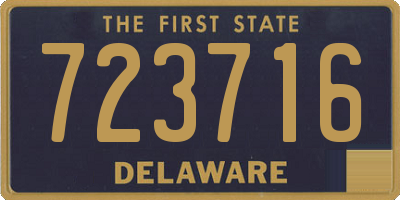 DE license plate 723716