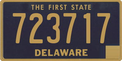 DE license plate 723717
