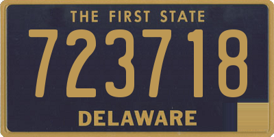 DE license plate 723718