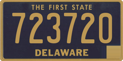 DE license plate 723720