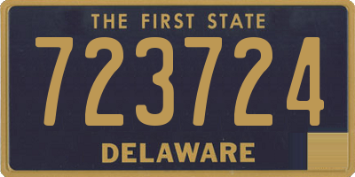 DE license plate 723724